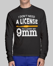 I Don't Need A License To Carry My 9mm Long Sleeve Tee lifestyle-unisex-longsleeve-front-1