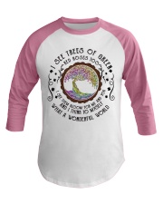 I see trees of Green Hippie Earth Lover Baseball Tee tile