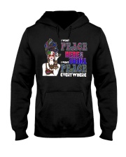 Peace Here and There Hippie Hooded Sweatshirt Hooded Sweatshirt tile