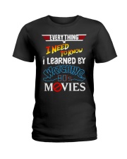 Everything I Need To Know Ladies T-Shirt tile