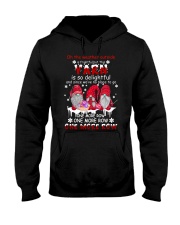 The Weather Is Frightful Yarn Is So Delightful Hooded Sweatshirt tile