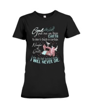 Sewing - God Put Me On This Earth To Sew Premium Fit Ladies Tee tile