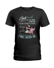 Sewing - God Put Me On This Earth To Sew Ladies T-Shirt tile