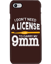 I don't need a license to carry my 9mm Phone Case tile