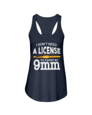 I don't need a license to carry my 9mm Ladies Flowy Tank tile