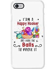 Happy Hooker Have The Balls To Prove It Crochet Phone Case tile