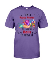 Happy Hooker Have The Balls To Prove It Crochet Premium Fit Mens Tee tile