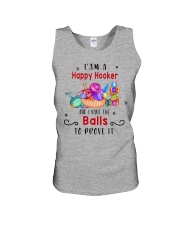 Happy Hooker Have The Balls To Prove It Crochet Unisex Tank tile
