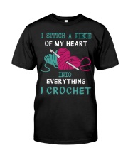 I Stitch My Heart Into Everything I Crochet Premium Fit Mens Tee tile