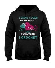 I Stitch My Heart Into Everything I Crochet Hooded Sweatshirt tile