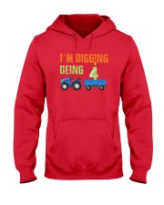 Kids 4 Year Old Tractor Birthday Shirt 4th Hooded Sweatshirt thumbnail