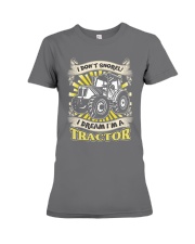 I DON'T SNORE I DREAM I'M A TRACTOR T-Shirt Premium Fit Ladies Tee thumbnail