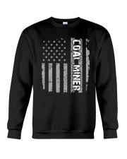 Coal Miner Shirt - American Flag Proud Coal Miner Crewneck Sweatshirt thumbnail