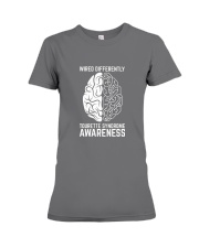 Wired Differently Tourette Syndrome Awareness T-Sh Premium Fit Ladies Tee thumbnail
