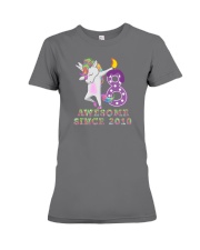 Unicorn Dabbing Awesome Since 2010 - 8th Birthday Premium Fit Ladies Tee thumbnail
