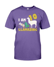 Llama 10th Birthday Llamazing Shirt for Girls Premium Fit Mens Tee thumbnail