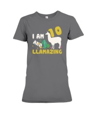 Llama 10th Birthday Llamazing Shirt for Girls Premium Fit Ladies Tee thumbnail
