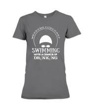 Weekend Forecast Swimming T-Shirt Premium Fit Ladies Tee thumbnail
