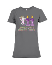 Unicorn Dabbing Awesome Since 2007 - 11th Birthday Premium Fit Ladies Tee thumbnail