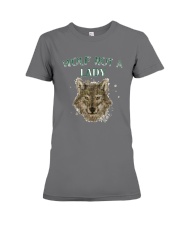 WOLF NOT A LADY T-Shirt Premium Fit Ladies Tee tile
