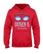 Oxygen is Overrated Funny Swimming Swim Team Gift Hooded Sweatshirt thumbnail