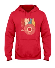 Retro Distressed Vinyl Record Turntable T-Shirt Hooded Sweatshirt thumbnail