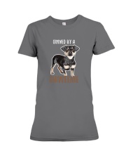 OWNED BY A CHIWEENIE Cute Chiweenie Dog Shirt Premium Fit Ladies Tee thumbnail