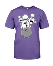 Bowling Pins Knocked Down Strike Scared Nut Premium Fit Mens Tee thumbnail