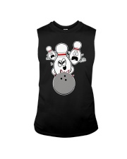 Bowling Pins Knocked Down Strike Scared Nut Sleeveless Tee thumbnail