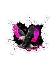 Eagle Breast Cancer Crack Sticker - Single (Vertical) front