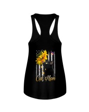 Black Cat Mom Flag 2 Sides Ladies Flowy Tank tile