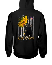 Black Cat Mom Flag 2 Sides Hooded Sweatshirt tile