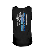 Skull - Back The Blue Unisex Tank tile