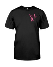 Breast Cancer - Faith Over Fear 2 Sides Classic T-Shirt front