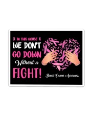 Breast Cancer - We Dont Go Down -Yard Sign Sticker - Single (Horizontal) thumbnail