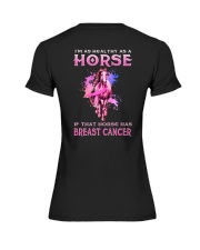 Horse Healthy Breast Cancer 2 Sides Premium Fit Ladies Tee tile