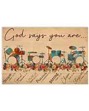 Drums God Says You Are 17x11 Poster front