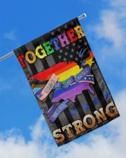 LGBT - Home Of The Brave Flag 11.5"x17.5" Garden Flag aos-garden-flag-11-5-x-17-5-lifestyle-front-16