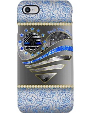 Police Back The Blue Rose Phone Case i-phone-8-case