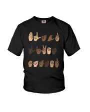 African American Sign language 15 Youth T-Shirt tile