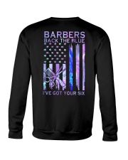 Barber Back The Blue 2 sides Crewneck Sweatshirt tile