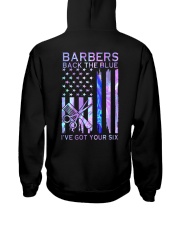 Barber Back The Blue 2 sides Hooded Sweatshirt tile