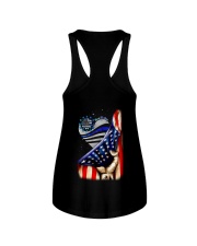 Back The Blue Flag 2 Sides Ladies Flowy Tank tile