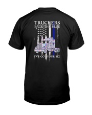 Back The Blue And Trucker 2 Sides Classic T-Shirt back
