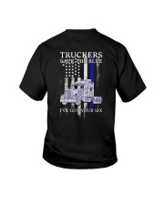 Back The Blue And Trucker 2 Sides Youth T-Shirt tile