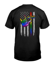 LGBT Love 2 Sides Classic T-Shirt back