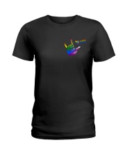 LGBT Love 2 Sides Ladies T-Shirt tile