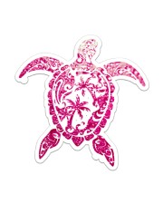 Turtle Breast Cancer 2 Sides Sticker tile