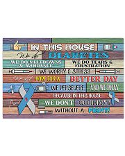 Diabetes - In This House 17x11 Poster front