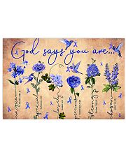 Diabetes v1 - God Says You Are 17x11 Poster front